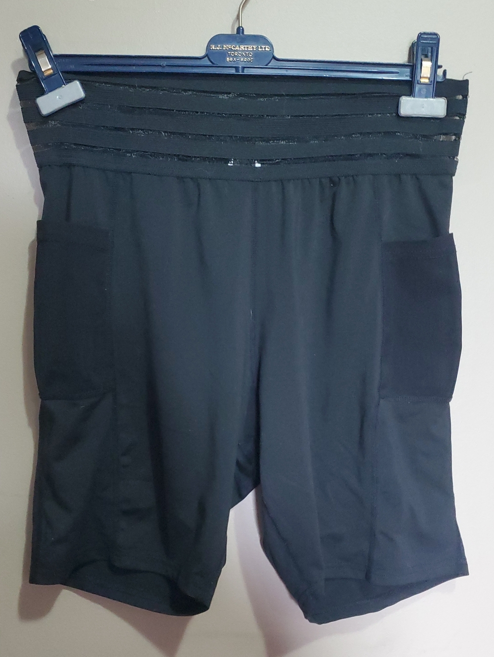 Shein Curve Black Stretch Performance Shorts Size 1XL
